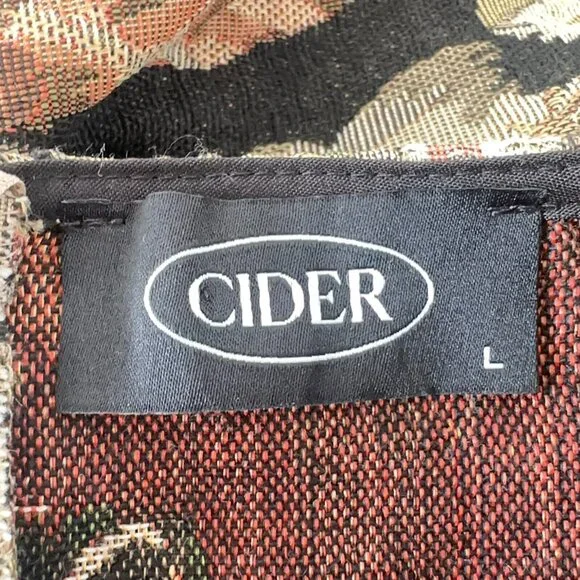 Cider Dress Women L Cat Lover Tapestry Jacquard Jumper Vintage Pinafore - Picture 14 of 15